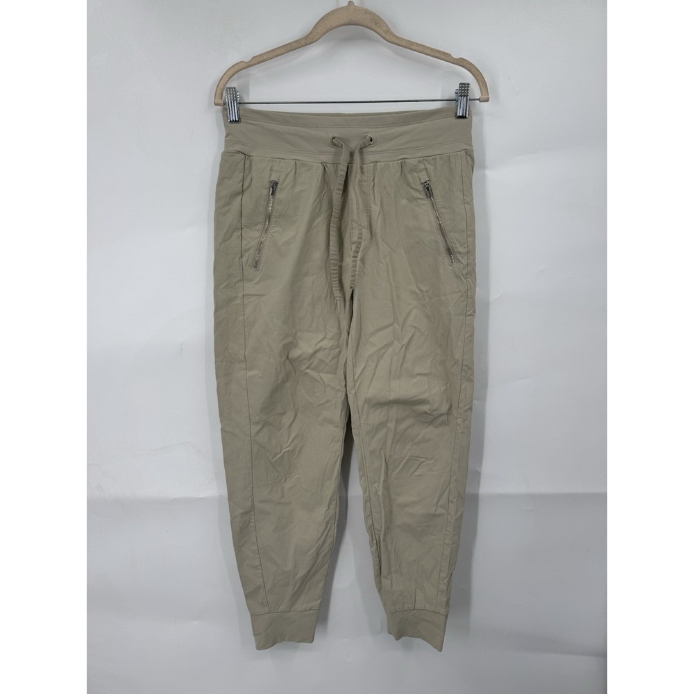 ATHLETA Trekkie North Jogger Pants Women's Size 4 Beige Drawstring Activewear